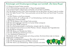 Vorschau - Unterrichtsreihen - Die kleine Raupe - Mein erstes Lernheft - Förderschule, Inklusion, Vorschule und Kindergarten - Seite 2