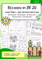 Vorschau - Arbeitsblätter - Plus- und Minusrechnungen - OHNE Über- und Unterschreitung - ZR 20 - Übungsmaterial - Deckblatt