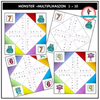 forhåndsvisning - Multiplikasjon - spill - omslagsark