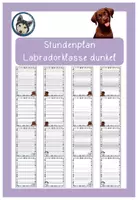 Vorschau - Arbeitsblätter - Briefpapier Labradorklasse dunkel #Klassentier #Hundeklasse - Deckblatt