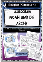 Vorschau - Stundenentwürfe - Materialpaket/ Bundle "Arche Noah" - 5-stündige Reihe, Leporello, Lesebüchlein, Drehscheibe und Bild-/Textkarten - Seite 1