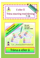 förhandsvisning - E eller Ä träna stavning med tärning - försättsblad