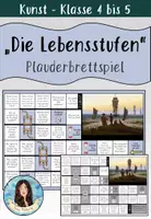 Vorschau - Spiele - "Die Lebensstufen" von Caspar David Friedrich - Plauderbrettspiel - Deckblatt