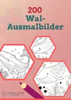 Vorschau - Mal- und Bastelvorlagen - 🐳 200 Wal-Ausmalbilder für Kinder - Deckblatt
