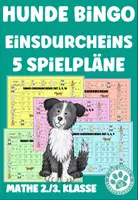 Vorschau - Spiele - Hunde Bingo Einsdurcheins Mathe 2. Klasse 3. Klasse Geteilt 5 Spielpläne - Deckblatt