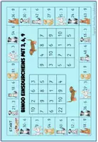 Vorschau - Spiele - Hunde Bingo Einsdurcheins Mathe 2. Klasse 3. Klasse Geteilt 5 Spielpläne - Seite 3