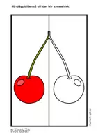 förhandsvisning - Symmetri med frukter 🍉 🍒 - sida 3