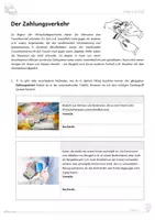 Vorschau - Arbeitsblätter - WAH: Umgang mit Geld - Der Zahlungsverkehr (inkl. Lösungen) - Seite 1