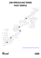 Aperçu - Feuilles d'exercices - PAST SIMPLE OF IRREGULAR VERBS – Crossword & Verb List - Page 1