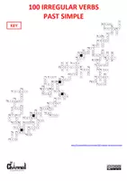 Aperçu - Feuilles d'exercices - PAST SIMPLE OF IRREGULAR VERBS – Crossword & Verb List - Page 3
