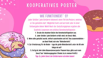 Vorschau - Anderer Materialtyp - Kooperatives Klassenposter "Donuts" mit Spruch 1 - Seite 3