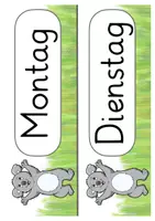 Vorschau - Präsentationen/Tafelbilder - Koalaklasse Klassentier Koala Tagestransparenz - Seite 1