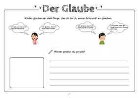 Vorschau - Arbeitsblätter - Der Glaube - Seite 2