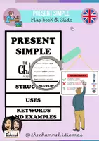 Aperçu - Affichage - PRESENT SIMPLE – Flap Book & Interactive Slide - Page de couverture