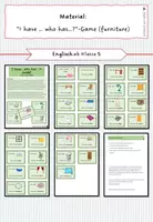 Vorschau - Spiele - "I have... who has?"-Game (topic: furniture) - Deckblatt