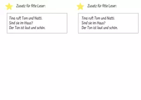 Vorschau - Stationenlernen - Leseübung 5 für die 1. Klasse zum Buchstaben Tt - Seite 2