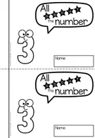 Vorschau - Arbeitsblätter - FREEBIE All About The Number 3 - Booklet - Seite 1