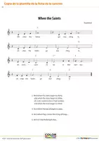 Vista previa - Unidades / Secuencias / Situaciones de Aprendizaje - O when the saints - Acompañamiento con instrumentos Orff - página 3