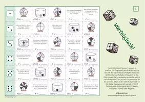 Vorschau - Spiele - Einstufige Zufallsexperimente (Wahrscheinlichkeit) - Spiel (Würfelglück) - Seite 1