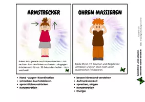 Vorschau - Fördermaterial/Inklusion - Karten für Bewegungsübungen - Kinesiologie - Seite 3