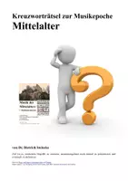 Vorschau - Spiele - Kreuzworträtsel zu: Musik im Mittelalter - Deckblatt