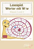 Vorschau - Spiele - Lesespiel Wörter mit W/w Klasse 2/3 - Deckblatt