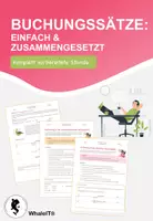 Vorschau - Arbeitsblätter - Buchungssätze: Einfach & Zusammengesetzt - Deckblatt