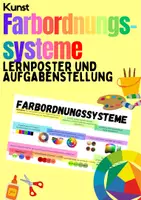 Vorschau - Arbeitsblätter - Kunst: Lernposter Farbordnungssysteme (mit Aufgabenstellung) - Deckblatt