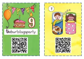 Vorschau - Bildkarten - QR Lesespur Geburtstagsparty - Seite 2