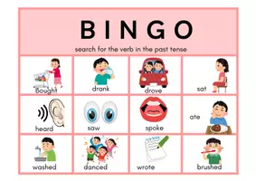 Vista previa - Juegos / Gamificación - English verbs Bingo - página 1