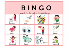 Vista previa - Juegos / Gamificación - English verbs Bingo - página 2