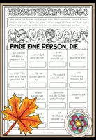 Vorschau - Arbeitsblätter - Herbstferien - Bingo - Deckblatt