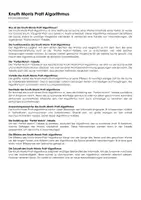 Vorschau - Arbeitsblätter - Knuth Morris Pratt Algorithmus (Infotext und Übungen) - Deckblatt