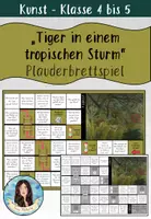 Vorschau - Spiele - "Tiger in einem tropischen Sturm" von Henri Rousseau - Plauderbrettspiel - Deckblatt