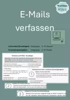 Vorschau - Arbeitsblätter - E-Mails verfassen - Grundlagen und Übungen - Deckblatt