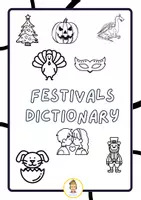 anteprima - Materiale di supporto/inclusione - Festivals Vocabulary da colorare - Pagina 2