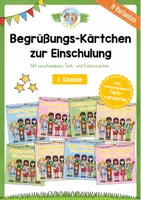 Vorschau - Bildkarten - Kärtchen zur Einschulung - Deckblatt