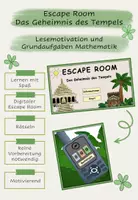 Vorschau - Spiele - Lesemotivation Escape Room: Das Geheimnis des Tempels - Deckblatt