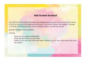 Vorschau - Arbeitsblätter - Farbkontraste - Seite 2