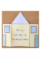 Vorschau - Mal- und Bastelvorlagen - Neues Kitajahr – Begrüßungskarte basteln „Hurra, ich bin im Kindergarten“ - Seite 2
