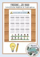 Vorschau - Arbeitsblätter - Arbeitsblatt - Schriftliche Addition & Subtraktion FREEBIE - Deckblatt