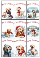 Vorschau - Bildkarten - Grußkärtchen Ferienkärtchen Labradorklasse Merry Christmas #Klassentier #Hundeklasse #weihnachten2024 - Seite 1
