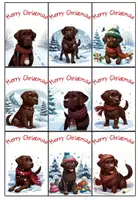 Vorschau - Bildkarten - Grußkärtchen Ferienkärtchen Labradorklasse Merry Christmas #Klassentier #Hundeklasse #weihnachten2024 - Seite 3