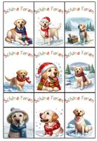 Vorschau - Bildkarten - Grußkärtchen Ferienkärtchen Labradorklasse Winter & Weihnachten #Klassentier #Hundeklasse #weihnachten2024 - Seite 1