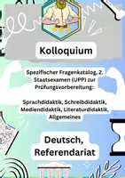 Vorschau - Prüfungsvorbereitung - Kolloquium – Deutsch Fragenkatalog zur UPP - Deckblatt