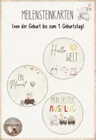 Vorschau - Mal- und Bastelvorlagen - Meilensteine (von der Geburt bis zum 1. Geburtstag) - Deckblatt