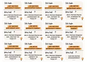 Vorschau - Spiele - Das Futur 2 - Ich habe - Wer hat ? (Lesespiel / Lesekette) - Seite 3