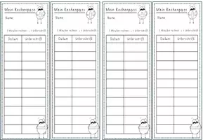 Vorschau - Aufgabenkarten - Rechenpass_Addition und Subtraktion ZR10 - Seite 2