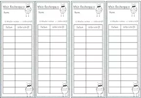 Vorschau - Aufgabenkarten - Rechenpass_Addition und Subtraktion ZR10 - Seite 3