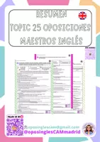 Vista previa - Presentaciones - 🌟 SUPER PACK 🌟topics 1-25 oposiciones inglés maestros - página 1